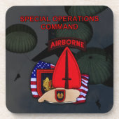 Dessous-de-verre commandement des opérations spéciales socom vétéri (Devant)