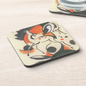 Dessous-de-verre Composition avec deux cerfs par Franz Marc (Côté gauche)