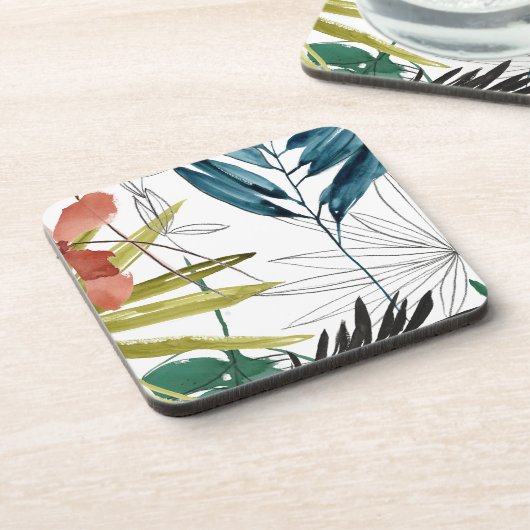 Dessous-de-verre Composition tropicale (Côté gauche)