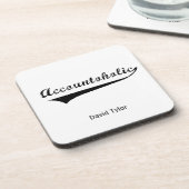 Dessous-de-verre Comptable (Côté gauche)