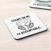 Dessous-de-verre Compte sur moi, je suis responsable (Côté gauche)