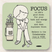 Dessous-de-verre Concentration sur le bien (Devant)