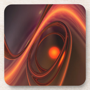 Dessous-de-verre Conception 3d Abstraite, formes et réflexions soup