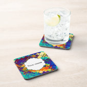 Dessous-de-verre Conception abstraite de texture rétro (Côté Droit)