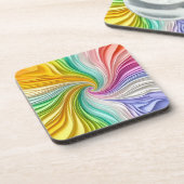 Dessous-de-verre Conception Abstraite et dynamique du fil de papier (Côté gauche)