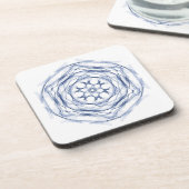 Dessous-de-verre Conception circulaire bleue (Côté gauche)