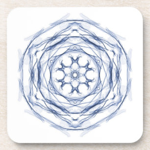 Dessous-de-verre Conception circulaire bleue
