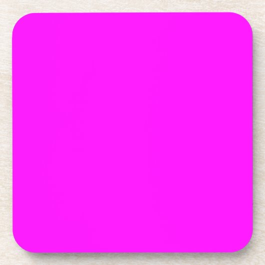 Dessous-de-verre Conception couleur solide Fuchsia FF00FF (Devant)