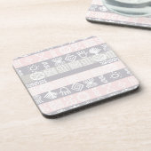 Dessous-de-verre Conception de Boho Africain Ethnique (Côté gauche)