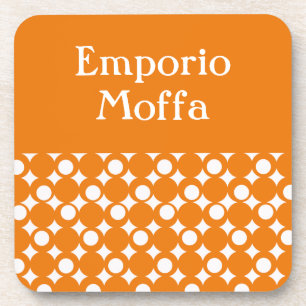 Dessous-de-verre Conception de boule mod orange @ Emporio Moffa ave