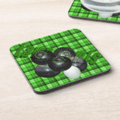 Dessous-de-verre Conception de Bowles De Pelouse Tartan Vert, (Côté gauche)