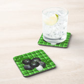 Dessous-de-verre Conception de Bowles De Pelouse Tartan Vert, (Côté Droit)