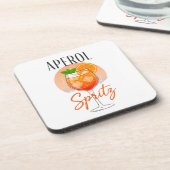 Dessous-de-verre Conception de cocktail Aperol Spritz (Côté gauche)