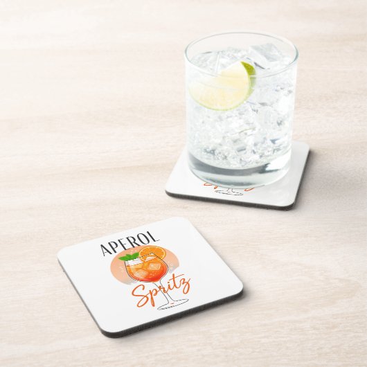 Dessous-de-verre Conception de cocktail Aperol Spritz (Côté Droit)