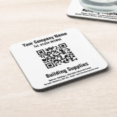 Dessous-de-verre Conception de code QR des fournitures de construct (Côté gauche)