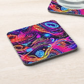 Dessous-de-verre Conception de déblocage de couleurs électriques (Côté gauche)