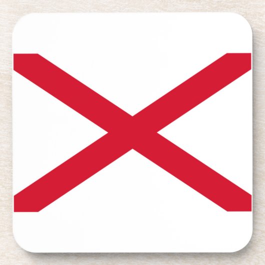 Dessous-de-verre Conception de drapeau d'état de l'Alabama (Devant)