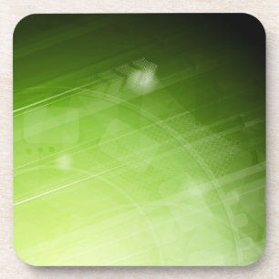 Dessous-de-verre Conception de feu vert dans le style de pointe