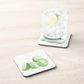 Dessous-de-verre Conception de fruit de citron vert réel (Côté Droit)