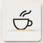 Dessous-de-verre Conception de la coupe de café Abstraite (Devant)