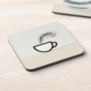 Dessous-de-verre Conception de la coupe de café Abstraite