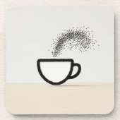 Dessous-de-verre Conception de la coupe de café Abstraite (Devant)