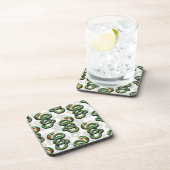 Dessous-de-verre Conception de motif de serpents - Blanc (Côté Droit)