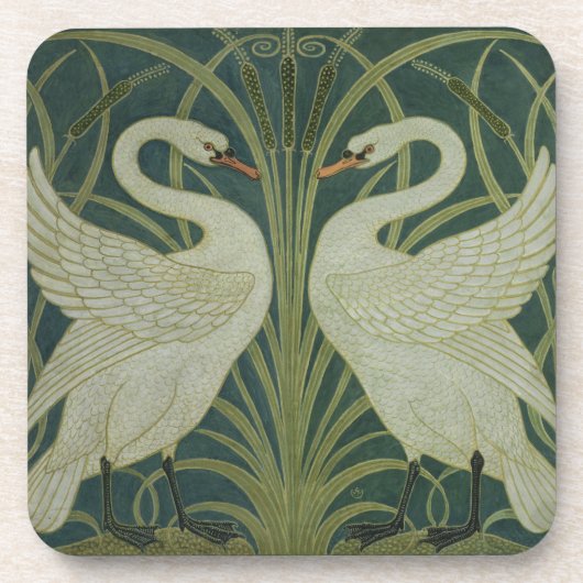Dessous-de-verre Conception de papier peint de "cygne, de (Devant)