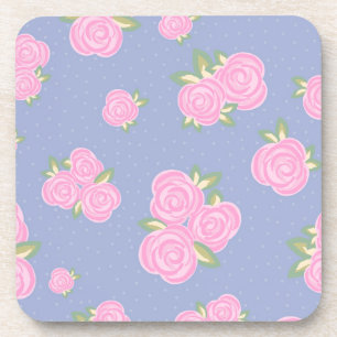 Dessous-de-verre Conception de rose antique romantique