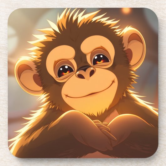 Dessous-de-verre Conception de singe (Devant)