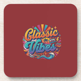 Dessous-de-verre Conception de T-Shirt Classic Vibes