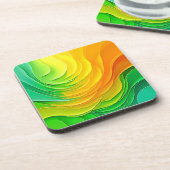 Dessous-de-verre Conception d'énergie de couleur abstraite (Côté gauche)