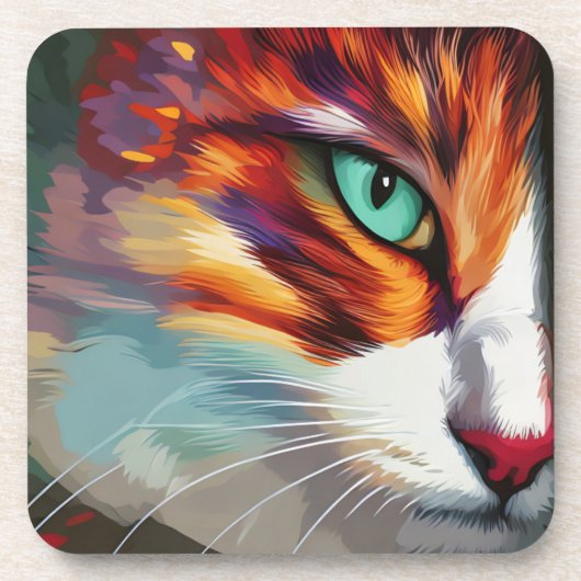 Dessous-de-verre Conception des yeux de chat (Devant)