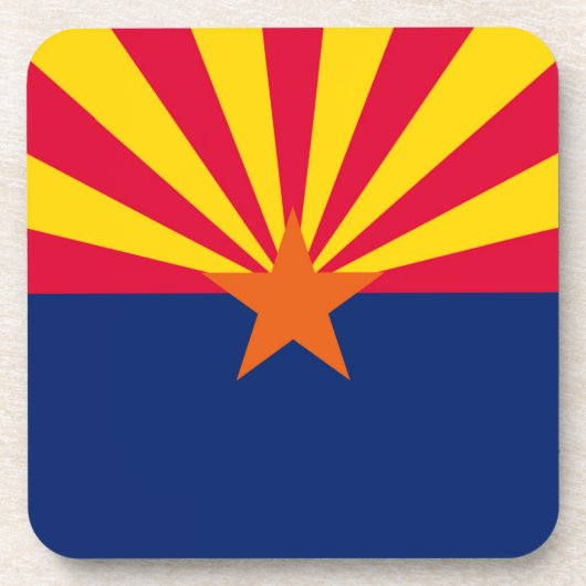 Dessous-de-verre Conception du drapeau de l'État de l'Arizona (Devant)