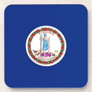 Dessous-de-verre Conception du drapeau de l'État de Virginie