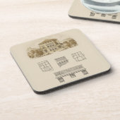 Dessous-de-verre Conception d'une propriété avec plans d'intérieur (Côté gauche)