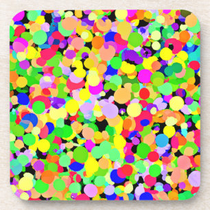 Dessous-de-verre Conception Motif de fusion colorée