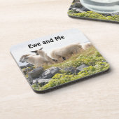 Dessous-de-verre Conception risquée - Moutons dans un champ (Côté gauche)