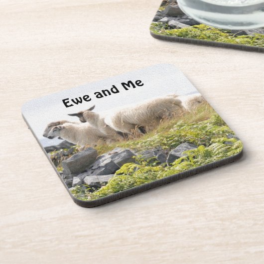 Dessous-de-verre Conception risquée - Moutons dans un champ (Côté gauche)