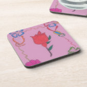 Dessous-de-verre Conception Rose spéciale (Côté gauche)