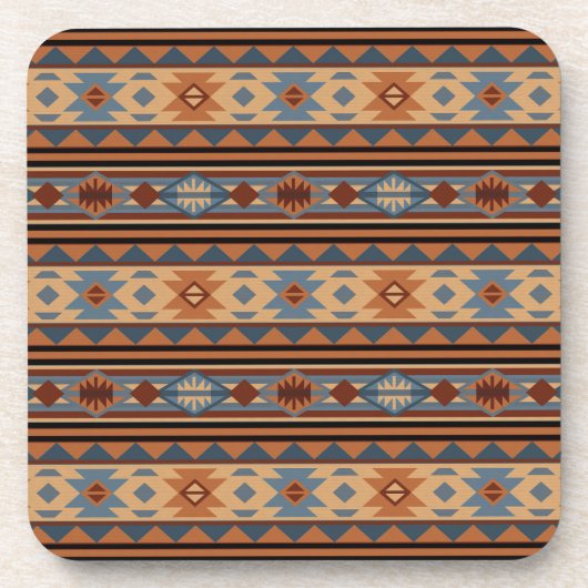 Dessous-de-verre Conception sud-ouest Adobe Grey Brown Tribal Motif (Devant)