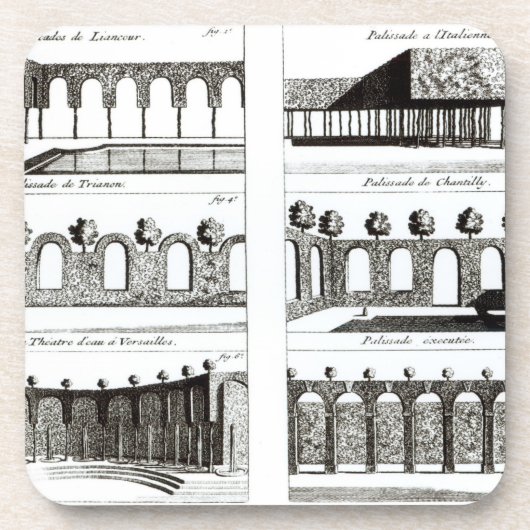 Dessous-de-verre Conceptions de palissade, de 'théorie et de (Devant)