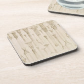 Dessous-de-verre Conceptions en bois persanes et turques de (Côté gauche)