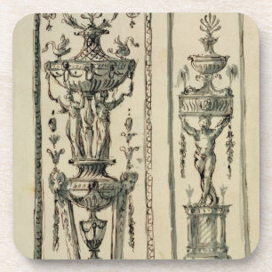 Dessous-de-verre Conceptions esquissées pour les panneaux fleuris