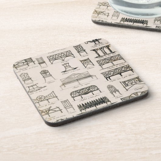 Dessous-de-verre Conceptions pour des sièges de jardin, 'd'un (Côté gauche)