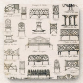 Dessous-de-verre Conceptions pour des sièges de jardin, 'd'un (Devant)