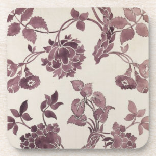 Dessous-de-verre Concevez pour une damassé en soie, 1752 (crayon et