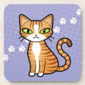 Dessous-de-verre Concevez votre propre chat de bande dessinée (Devant)