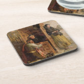 Dessous-de-verre Confession, 1862 (huile sur la toile) (Côté gauche)