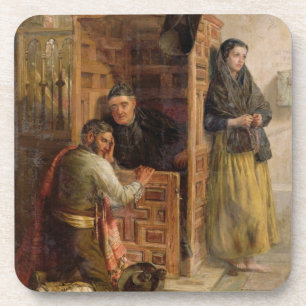 Dessous-de-verre Confession, 1862 (huile sur la toile)
